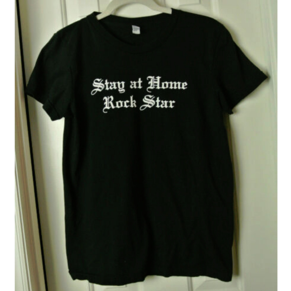 Women's T-Shirt Stay At Home Rock Star Size XL